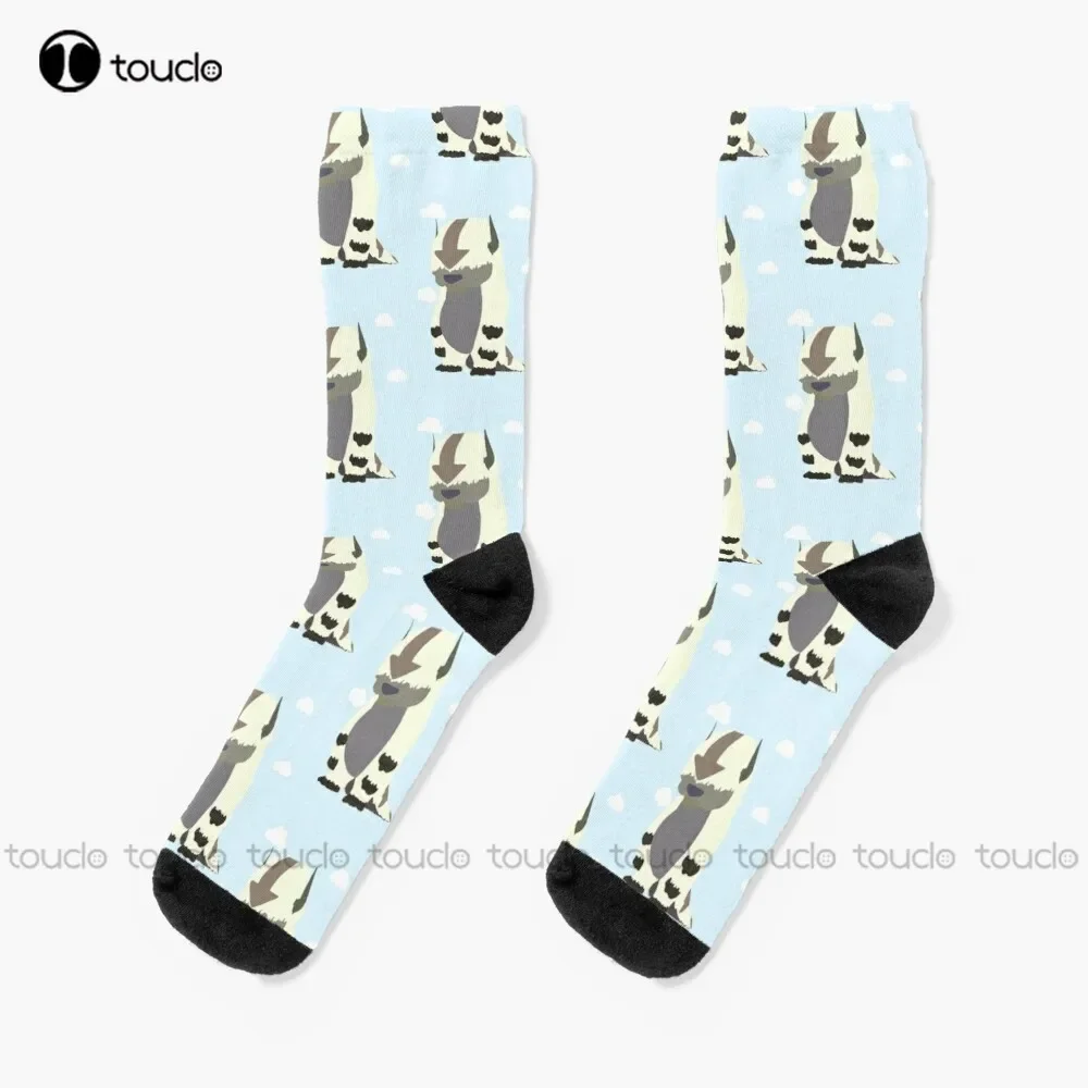 Appa In The Clouds Avatar The Last Airbender Socks Fun Socks For Women 360° Digital Print Unisex Adult Teen Youth Socks Gift