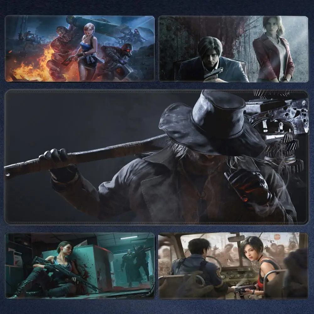 Xxl Mouse Pad Gamer R-Resident Evil  Pc Cabinet Game Keyboard Desk Mat Computer Gaming Accessories HD Printing Big Mousepad