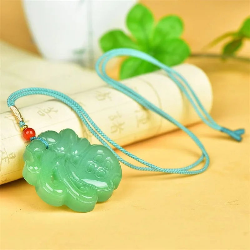 Dongling Jade Pendant Year After Year Blessed Pendant Necklace for Men and Women.