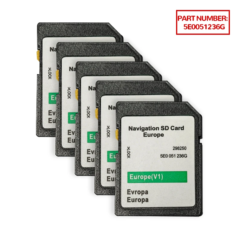 لبطاقة سكودا SD GEN1 MIB1 GPS Octavia Amundsen SD Card Sat Nav Maps (2020/2021 خرائط المملكة المتحدة وأوروبا الجديدة) #5