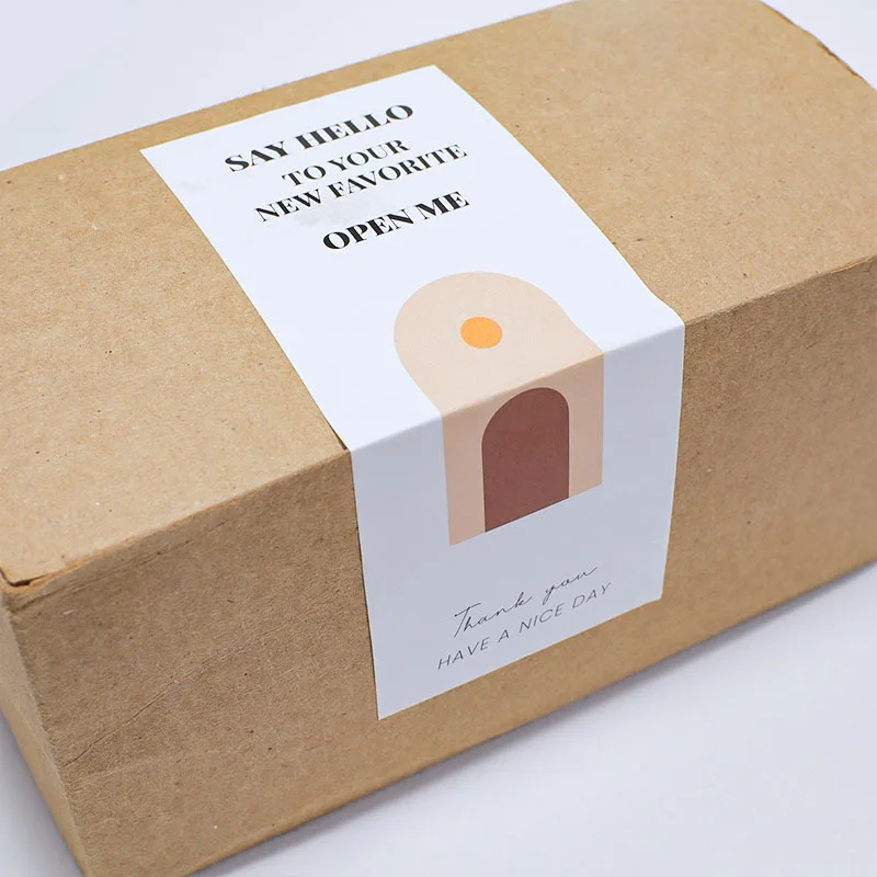 인감 라벨 감사 소기업 수제 선물 포장 장식 스티커, 이 패키지, 너무 만나 좋은 스티커, 50 개