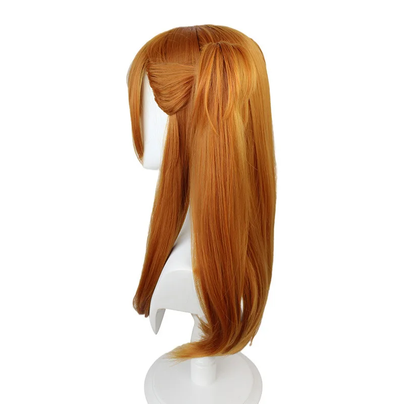 Anime Asuka Langley Soryu Cosplay Wigs Synthetic 70cm Hair Halloween Cosplay Orange Wig