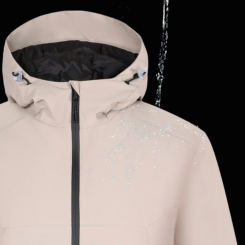 Imagem -02 - Lngxo-unisex Waterproof Cotton Jacket Windproof Warm Windbreaker Caminhadas Camping Ski Raincoat Escalada Roupas Homens Mulheres Inverno