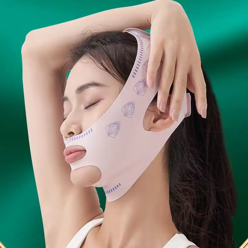 الخامس خط الوجه المشكل الوجه التخسيس ضمادة تدليك الوجه حزام الذقن الخد رفع حزام النساء العناية بالبشرة المضادة للتجاعيد رفع قناع #3