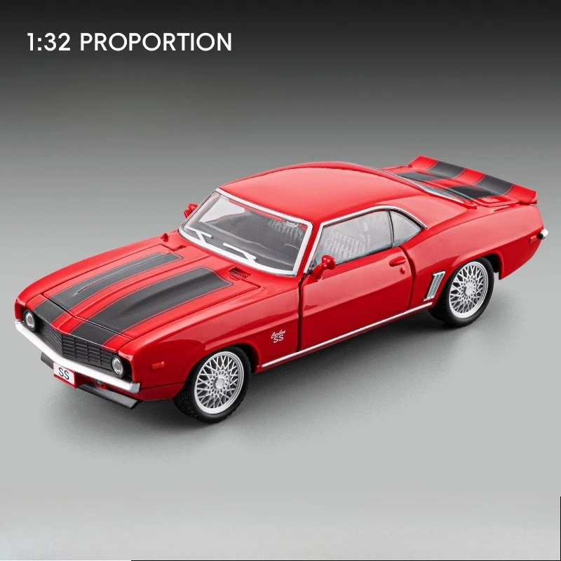 

Масштабная модель спортивного автомобиля из сплава SS 1:32, коллекционная металлическая миниатюра, литая игрушка-машинка, подарок для детей, мальчиков, на день рождения