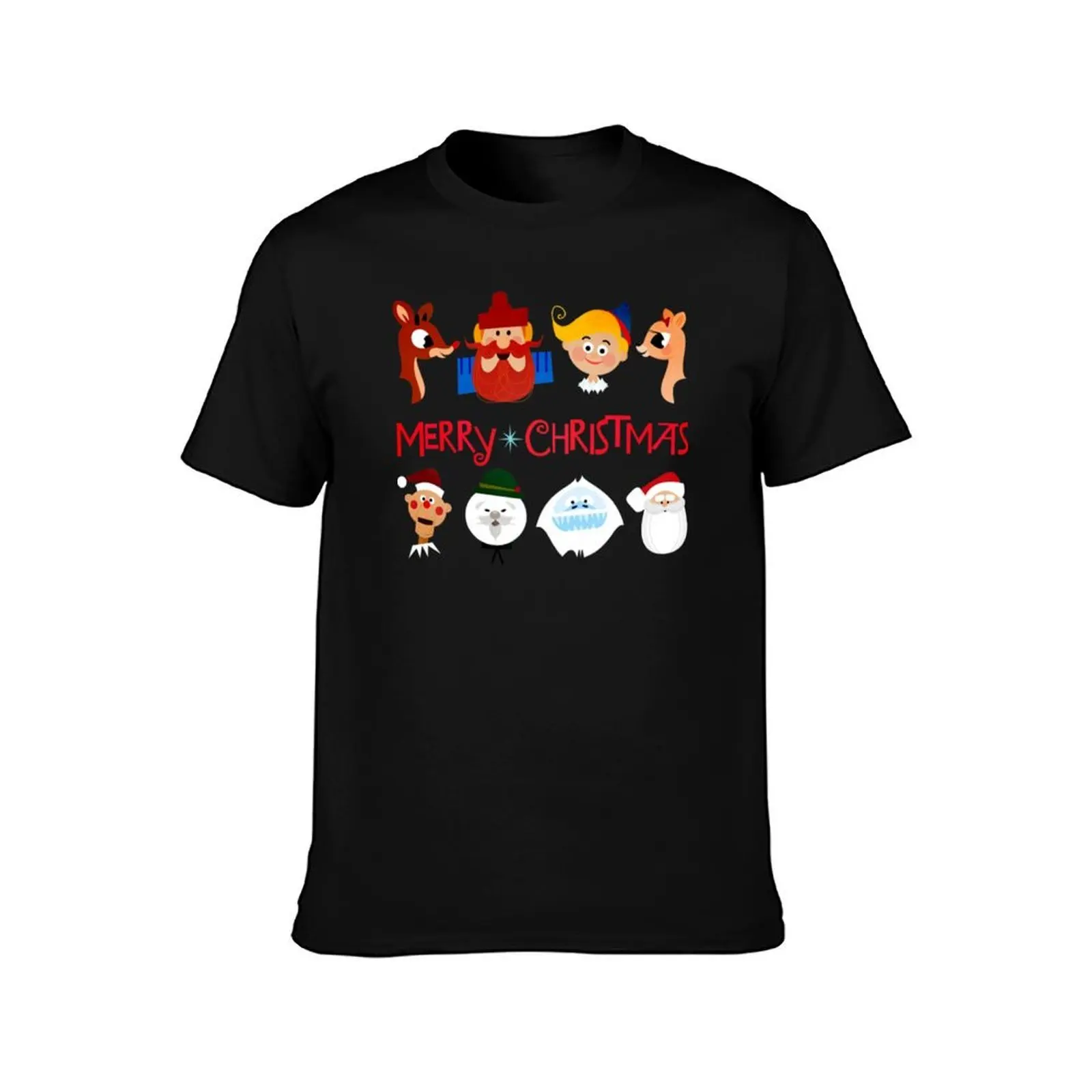 Rudolph The Red Nosed Reindeer T-Shirt, Summer Casual Cotton Tee, Oversized Streetwear Tops, Vintage Graphic Print, 100% Cotton