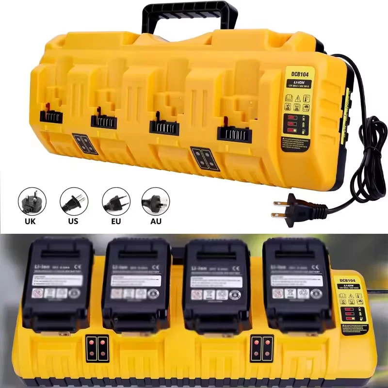 For Dewalt Li-ion Battery 14.4V 18V 20V DCB180 DCB181 DCB200 DCB203 DCB205 DCB115 DCB105 DCB140 4.5A fast battery charger