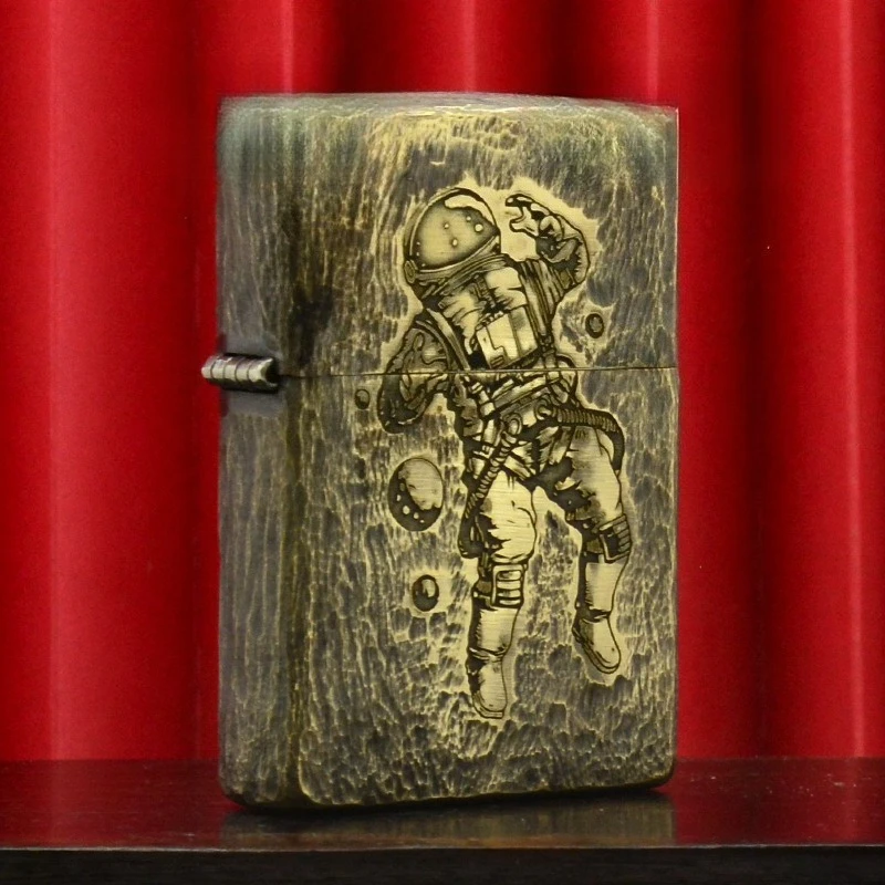 Zorro Brass Handmade Kerosine Lighter, Exquisitely Carved, Original, Personalized and Authentic
