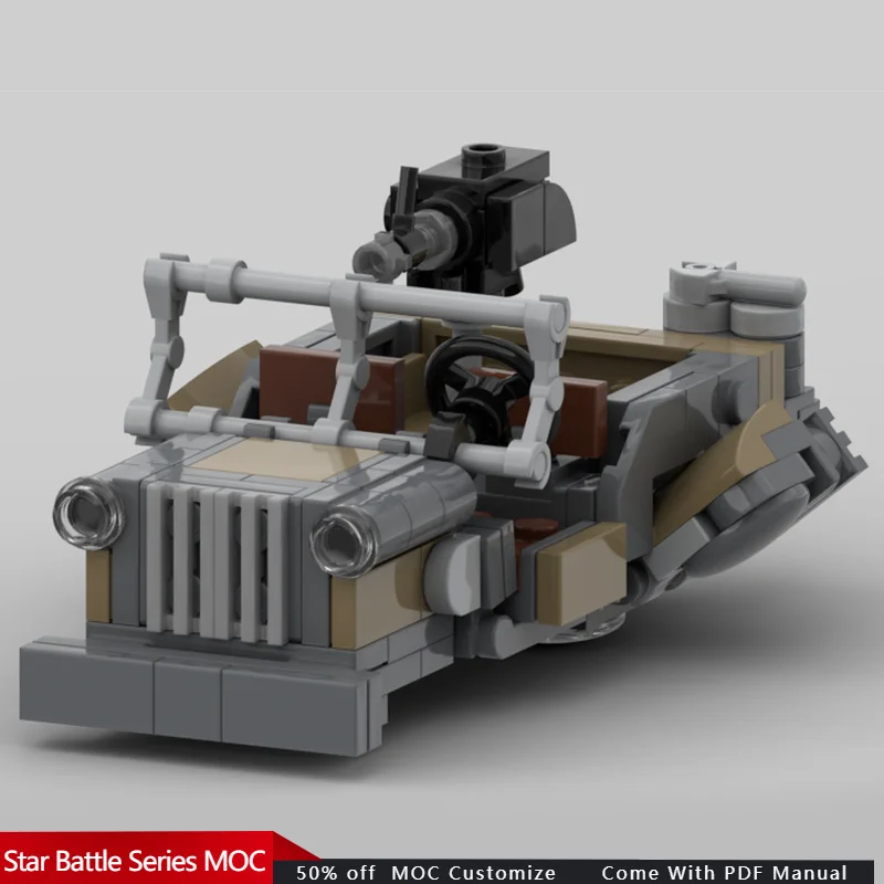 154 PCS Star Battle Aratech M40 Utility Speeder MOC Customize Modular Building Block Technology Creative DIY Holiday Toy Gifts