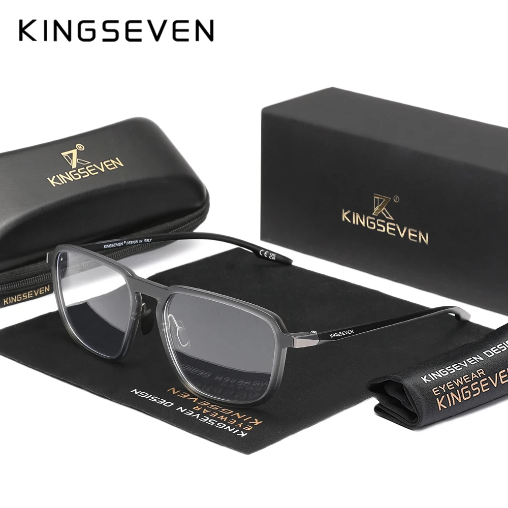 KINGSEVEN New Fashion Blue Light Blocking Glasses Rectangle Frame For Reading Writing Protection Eyewear