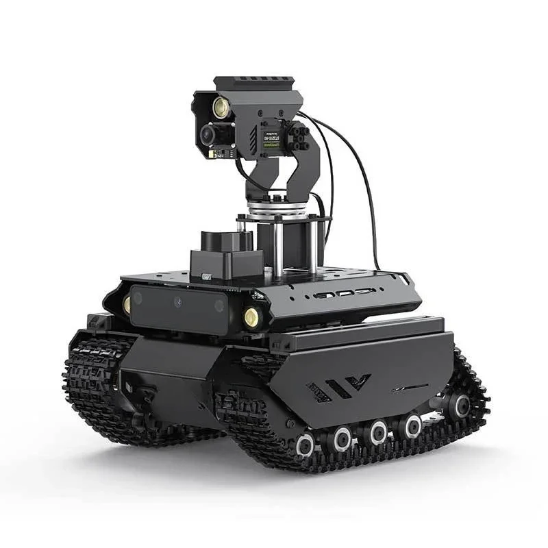 UGV Beast ROS2 off-road track, open-source AI gimbal robot trolley OpenCV