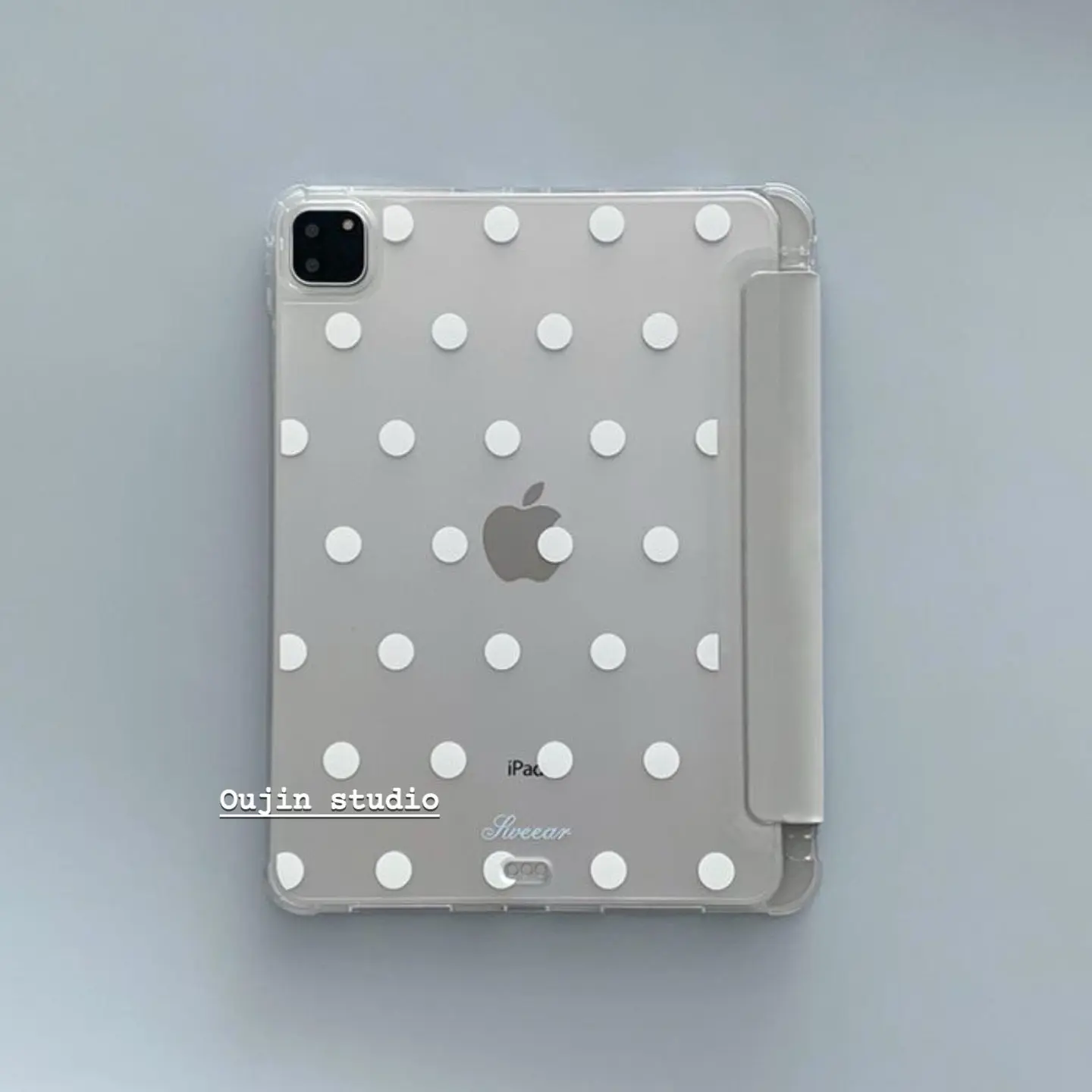Ins Korean Simple Advanced Dot Y2K Tablet Case For iPad Pro 13in 11th M5M4 12.9in A16 7/8/9/10th Air4/5/6/7 11in M2M3 Mini Cover