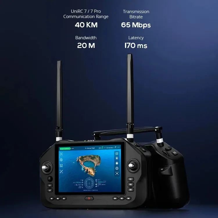 

SIYI UniRC 7 Pro 7-дюймовый сенсорный экран высокой яркости 1080P 4K цифровое изображение двойная частота 2,4/5 ГГц аксессуары для портативных дронов