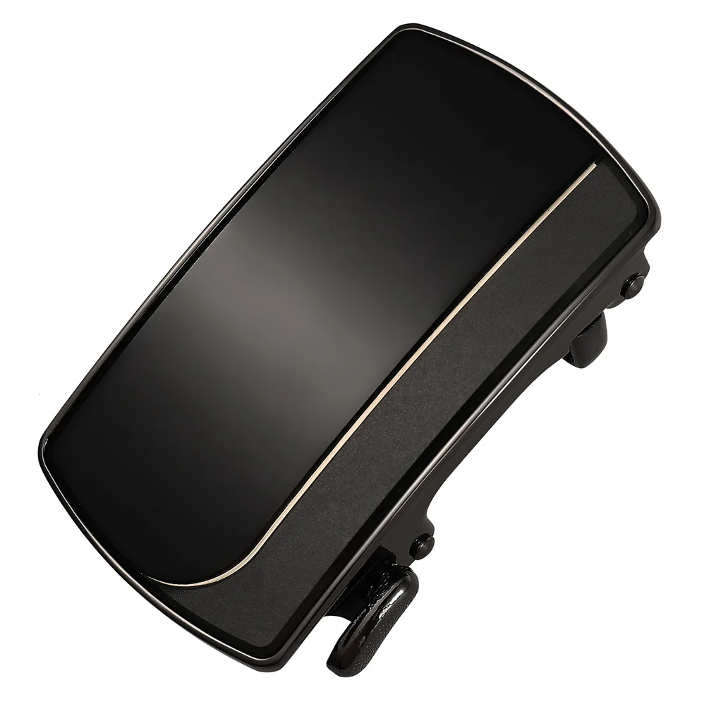 Men's Automatic Buckle Youth Business Belt Head Suit Belt Buckle Suitable for 3.5cm Belt Black