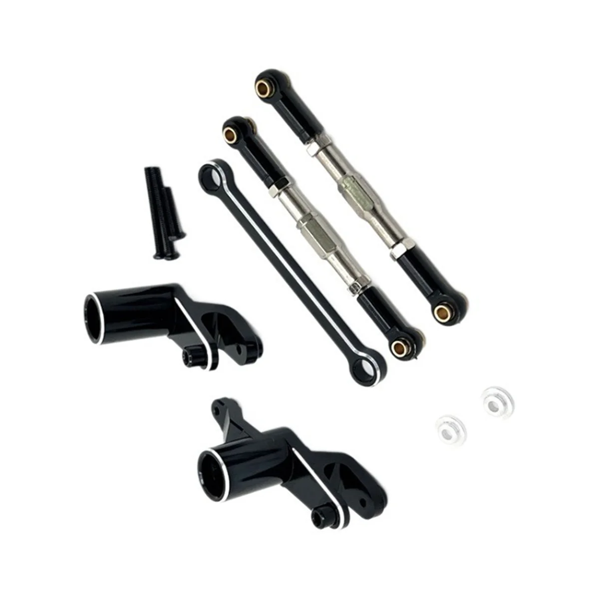 

Ultra-Durable RC Car Upgrade Steering Assembly Pull Rod Kit for UDIRC 1/12 UD1201 UD1202 UD-12PRO RC Car Upgrade Parts Black