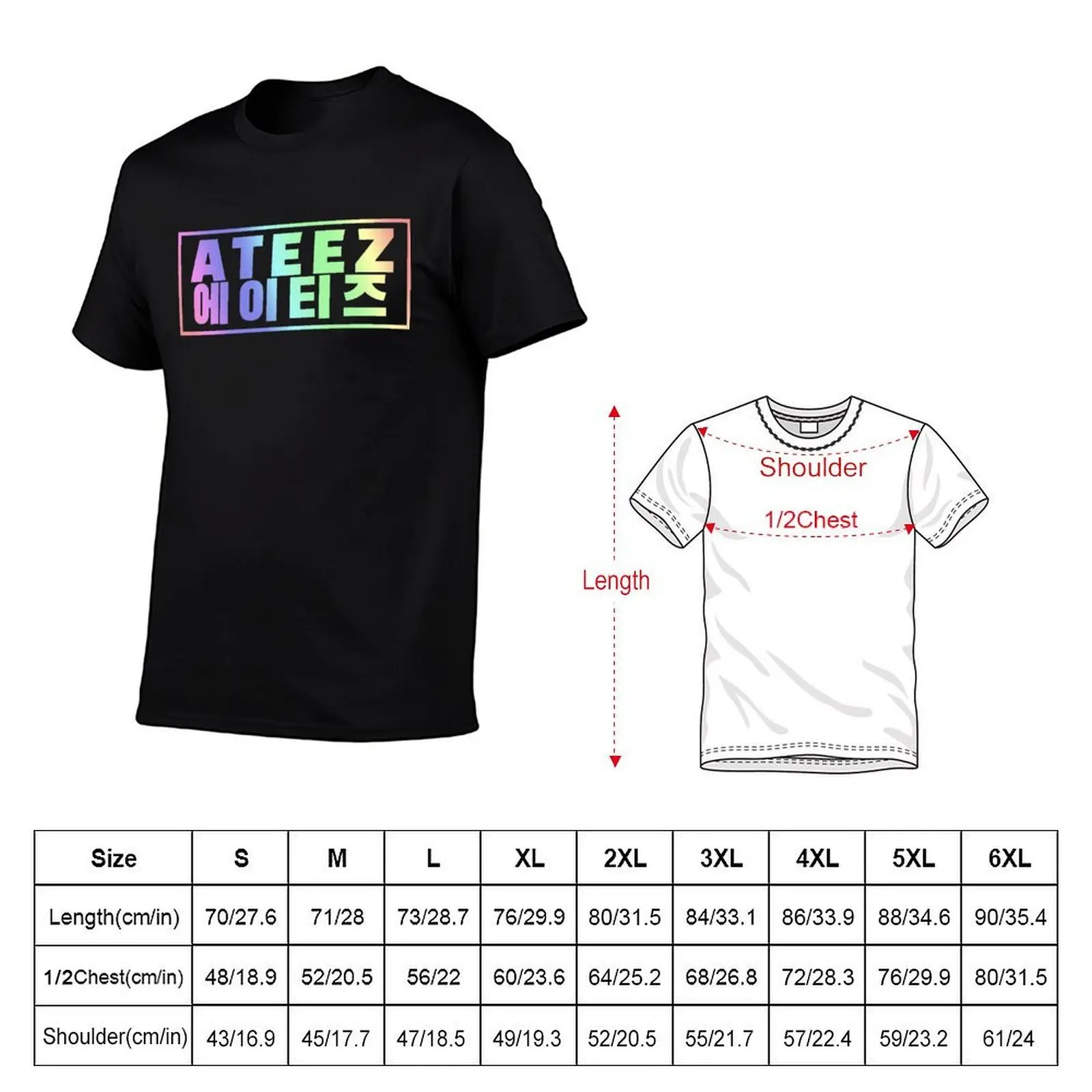 ATEEZ KPOP T-Shirt g man t shirts for men mens graphic t shirts anime t shirts for man