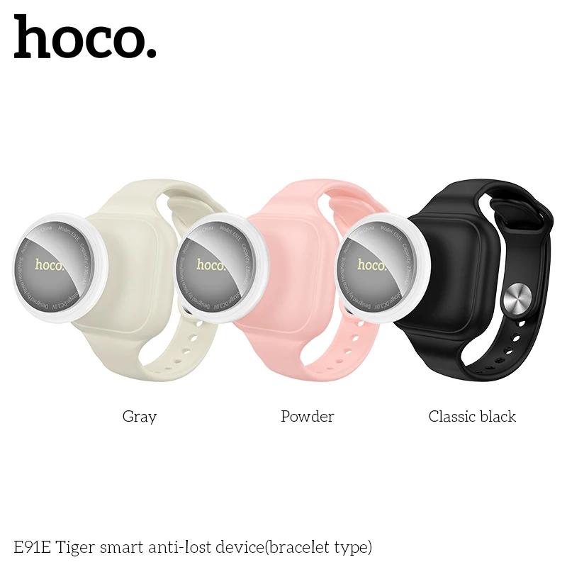 HOCO E91E Mini etiqueta de seguimiento GPS inteligente Compatible con iOS Apple Find My App recordatorio antipérdida lla