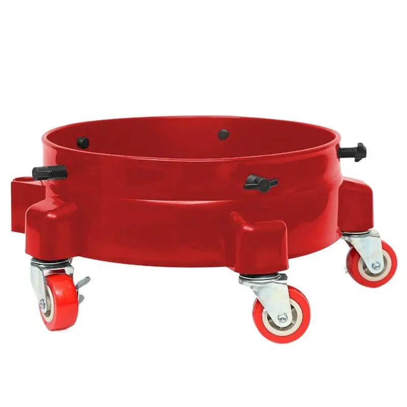 Bucket Wheels Bucket Cart Bucket Accessories Car Wash Bucket With Wheels Multifunctional Bucket Holder Car Wash Accessories For