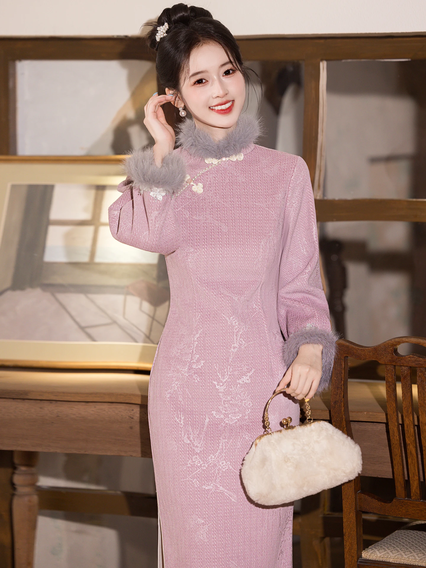 viola-autunno-inverno-giovane-sle-donna-lunga-qipao-europeo-velluto-di-cotone-retro-sle-gonna-di-media-lunghezza-lunga-sve