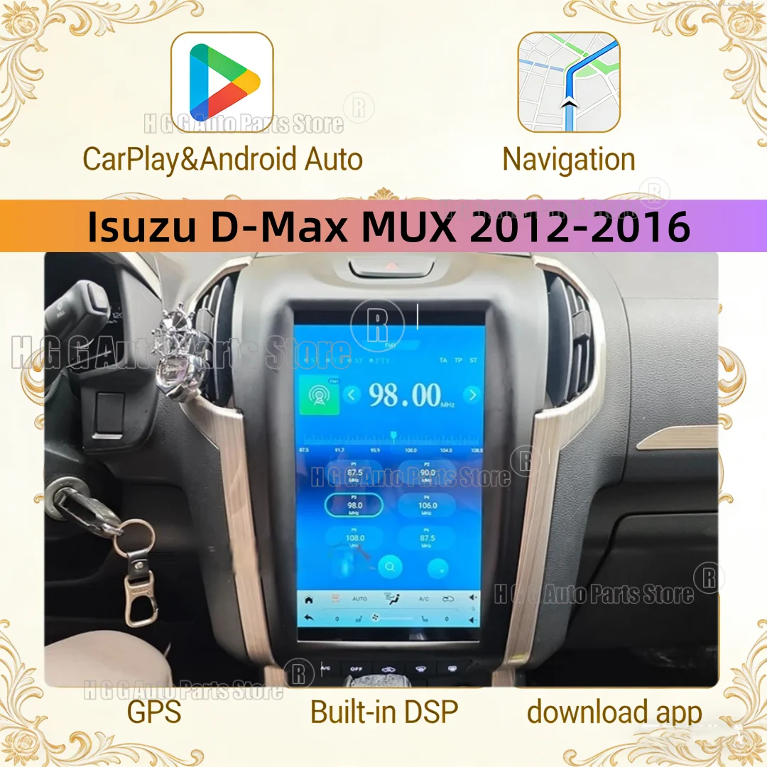 HJ 11.6inch Screen Android 14 Stereo For hevrolet TrailBlazer 2012-2016 S-10 S10 Colorado For Isuzu D-Max DMAX Car Radio