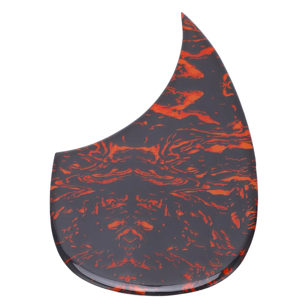 Celluloid Material Guitar Pickguard Red Flame 40/41in Size Guitar Guard Plate Thickness: 2-2.5mm / 0.08-0.10in