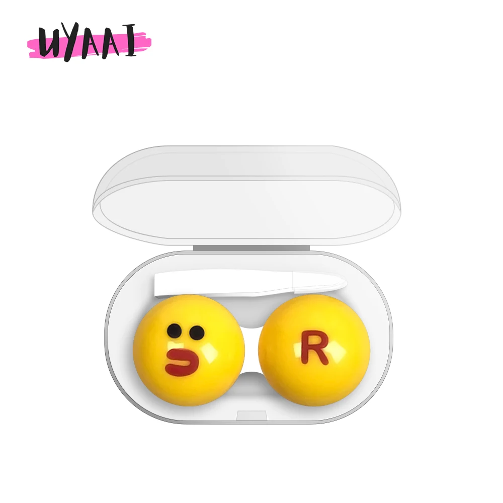 1 Pcs Colored Contact Lenses Container Contact Lens Case Travel Portable Companion Box Eye Contacts Accessories Easy to Carry