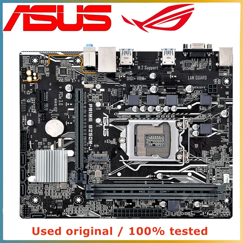 

For ASUS PRIME B250M-J Computer Motherboard LGA 1151 DDR4 32G For Intel B250 Desktop Mainboard SATA III PCI-E 3.0 X16