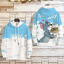 2024 New Tom And Jerry Cartoon hoodie European  American Fashion Brand hooded loose long sleeve For Adul / lovers Kids Hoodie