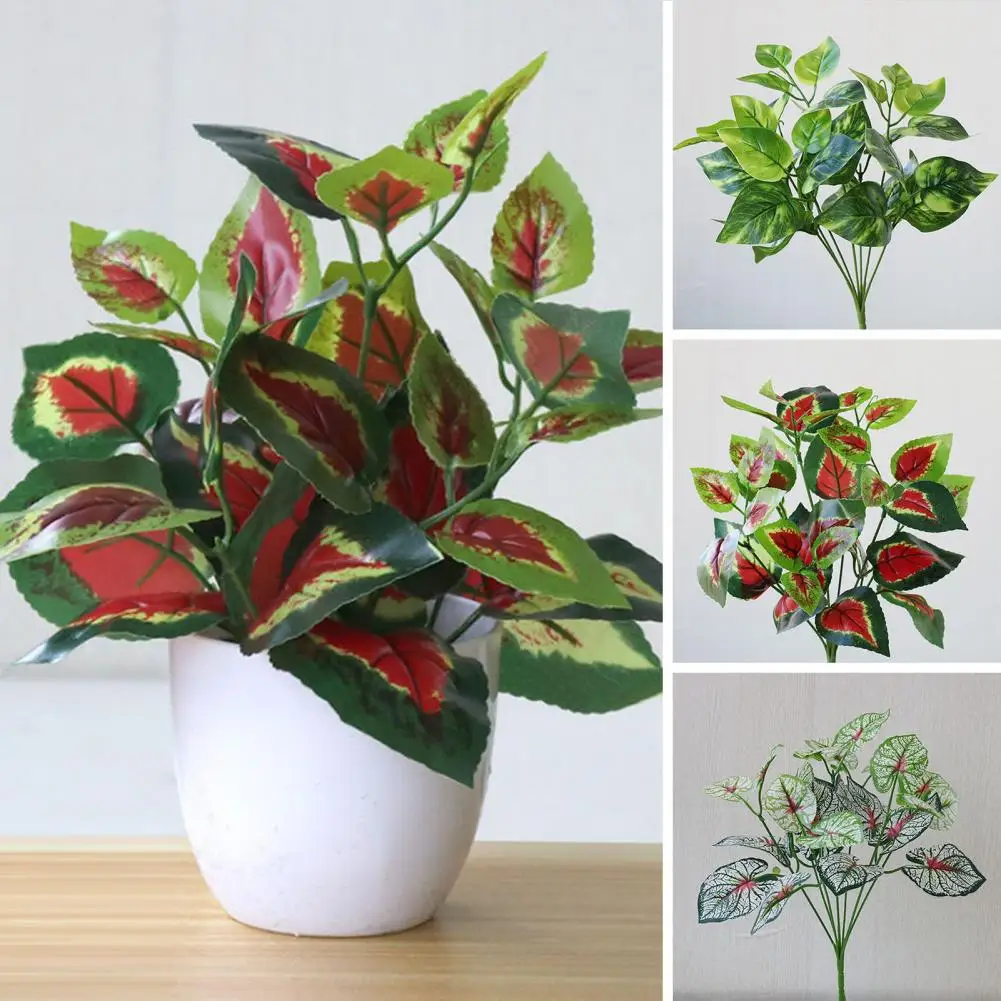 Artificial Plant,Vibrant Realistic Fake Leaf,Simulation Green Plant,High Quality,Home Decoration,DIY Scene Layout