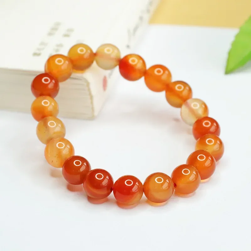 Natural primary color agate bracelet ice-moistened candy chalcedony