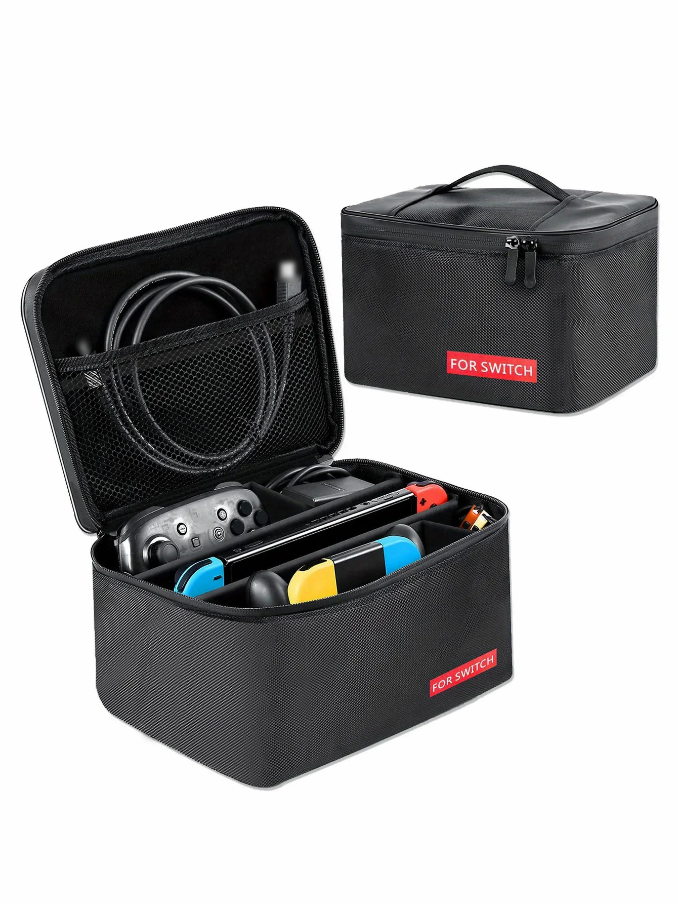 

Подходит для дорожной сумки Nintendo SwitchSwitch OLED, мягкий защитный чехол, портативный чехол-переключатель, съемный отсек.