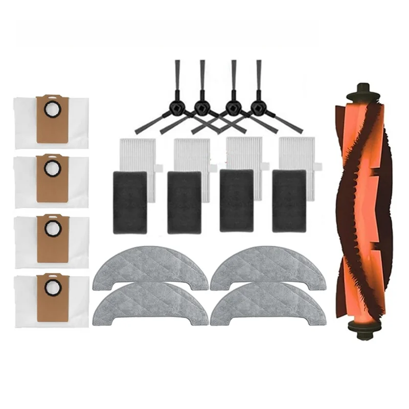 N95R For Dreame MOVA E20 Pro Plus / Trouver E20 Pro Plus Vacuum Cleaner Spare Parts Vacuum Brush Dust Bag Filter Mop Cloth