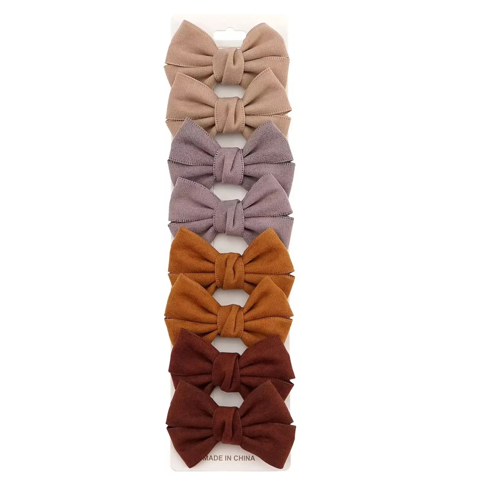 PU Leather Bows Hair Clips para Bebês Meninas, Crianças Barrettes, Kids Hairpins, Acessórios de Festa, Ins Boutique, 8 Pcs