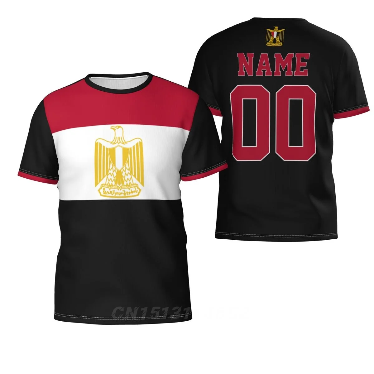 Custom Name Number Egypt Country Flag T-shirts Clothes T shirt Men Women Tees Tops For Soccer Football Fans Gift US Size