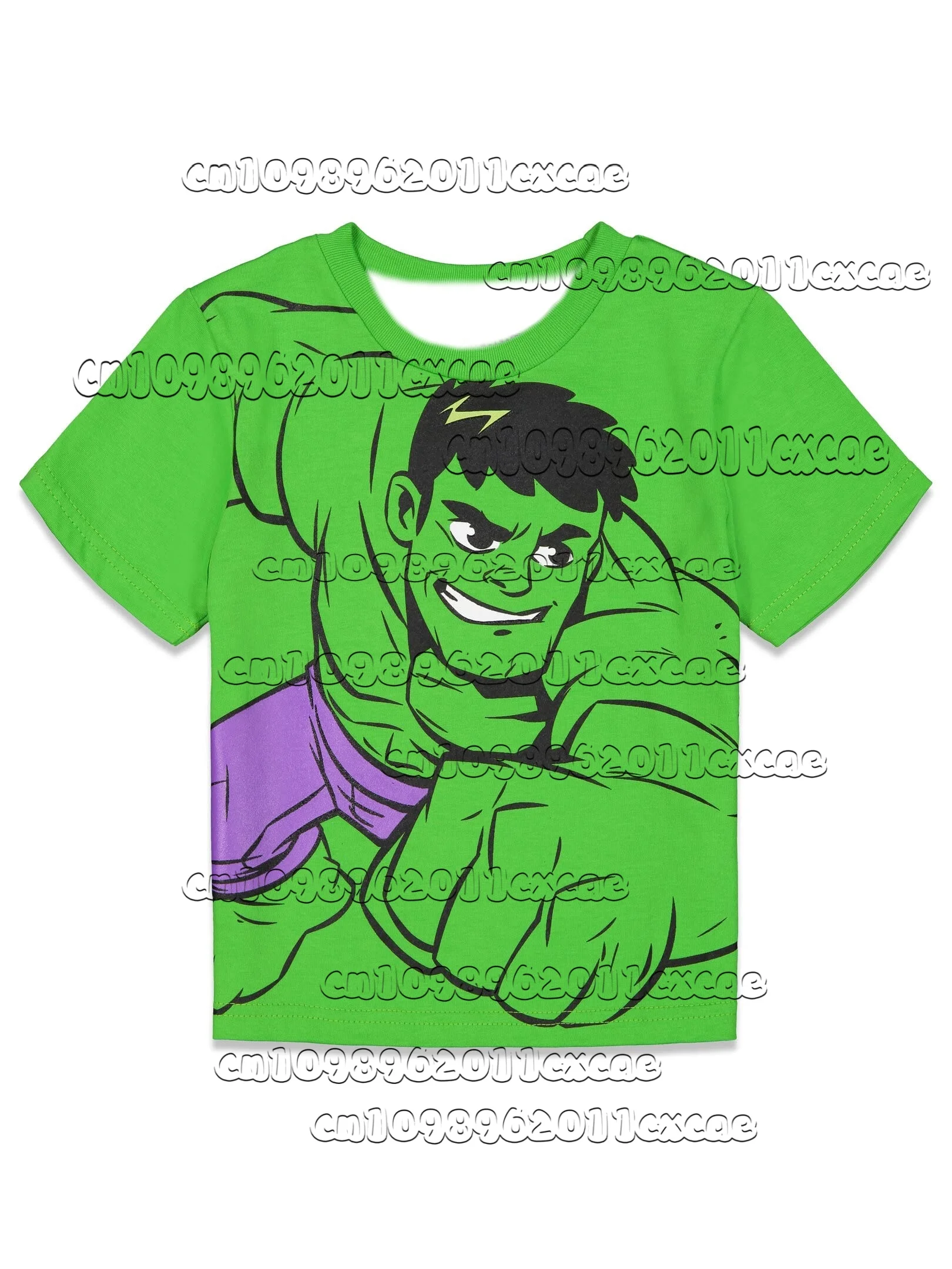 

2025 Summer Hot Selling Adult Children's Same Style Spider Man Hulk Printed Cartoon Casual Short Sleeved T-shirt Trendy Style