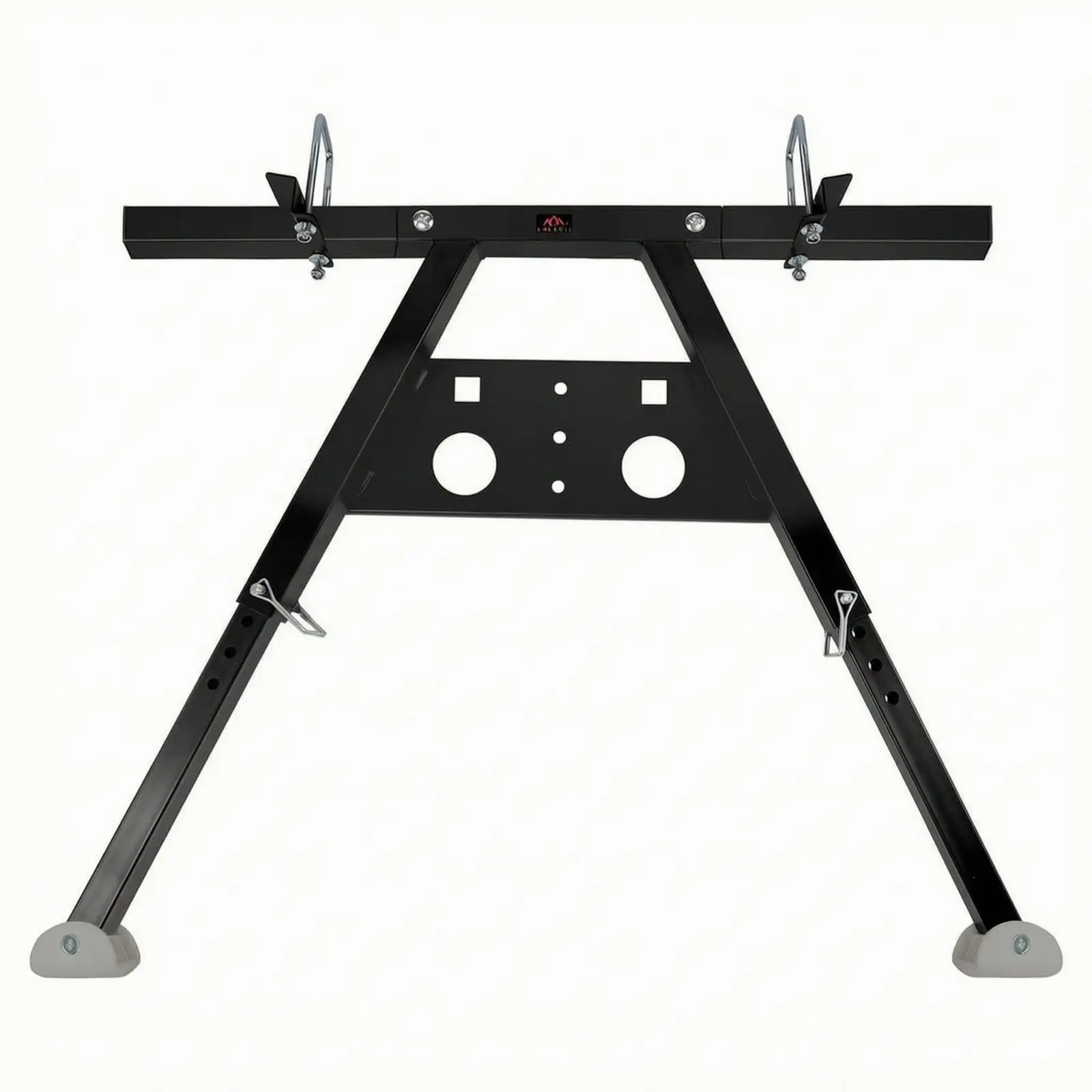 Carbon Steel Ladder Stabilizer Bar Wide Platform with Hook Clamps for Wall and Gutter Maintenance