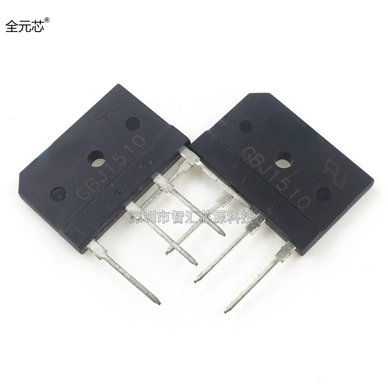 5PCS/LOT GBJ1510 GBJ1010 GBJ2010 GBJ2510 GBJ3510 GBJ5010 Rectifier Bridge Stack Flat Bridge Common Rectifier for Induction