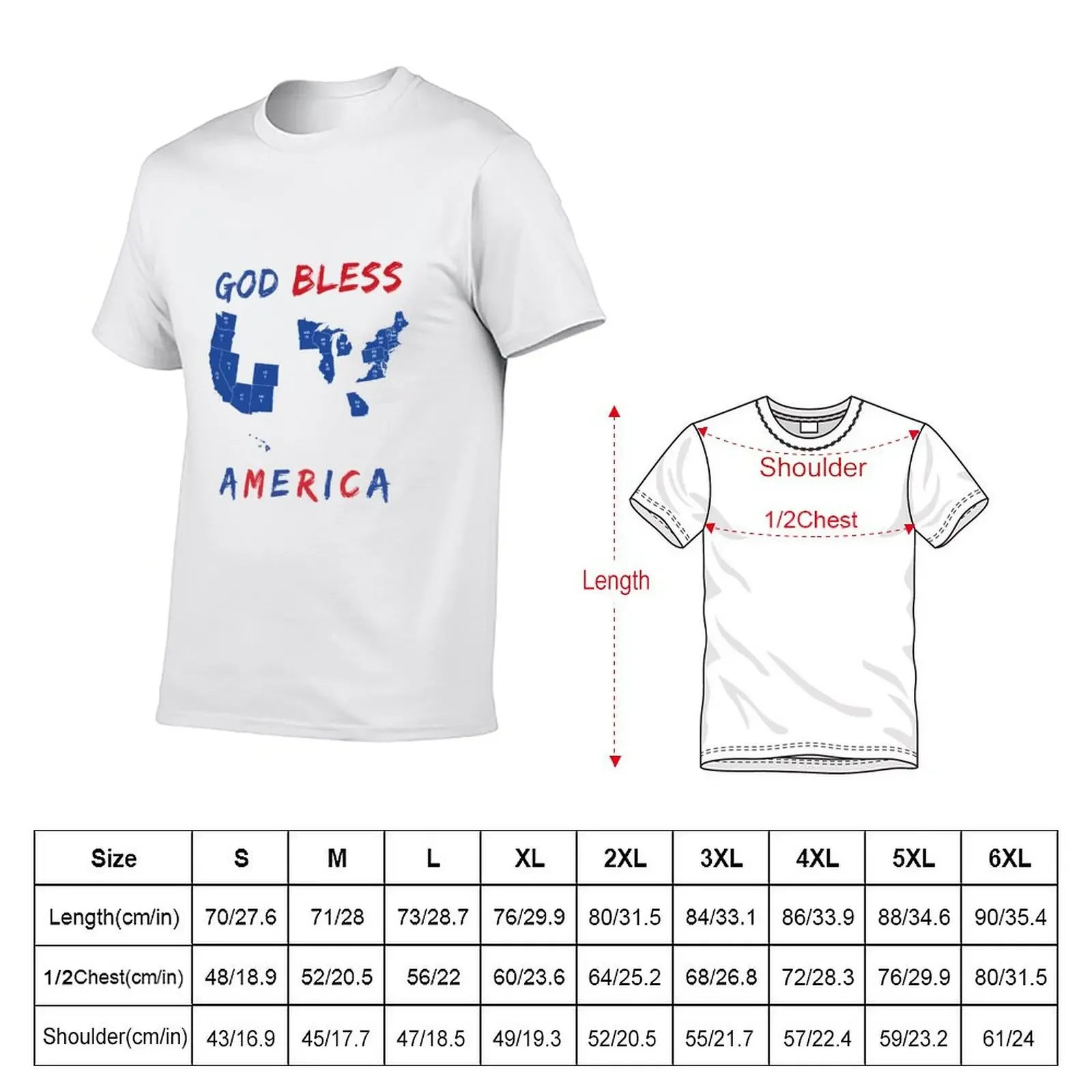 God Bless America (2020 Update) T-Shirt vintage t shirts sublime korean fashion anime clothes mens t shirts pack