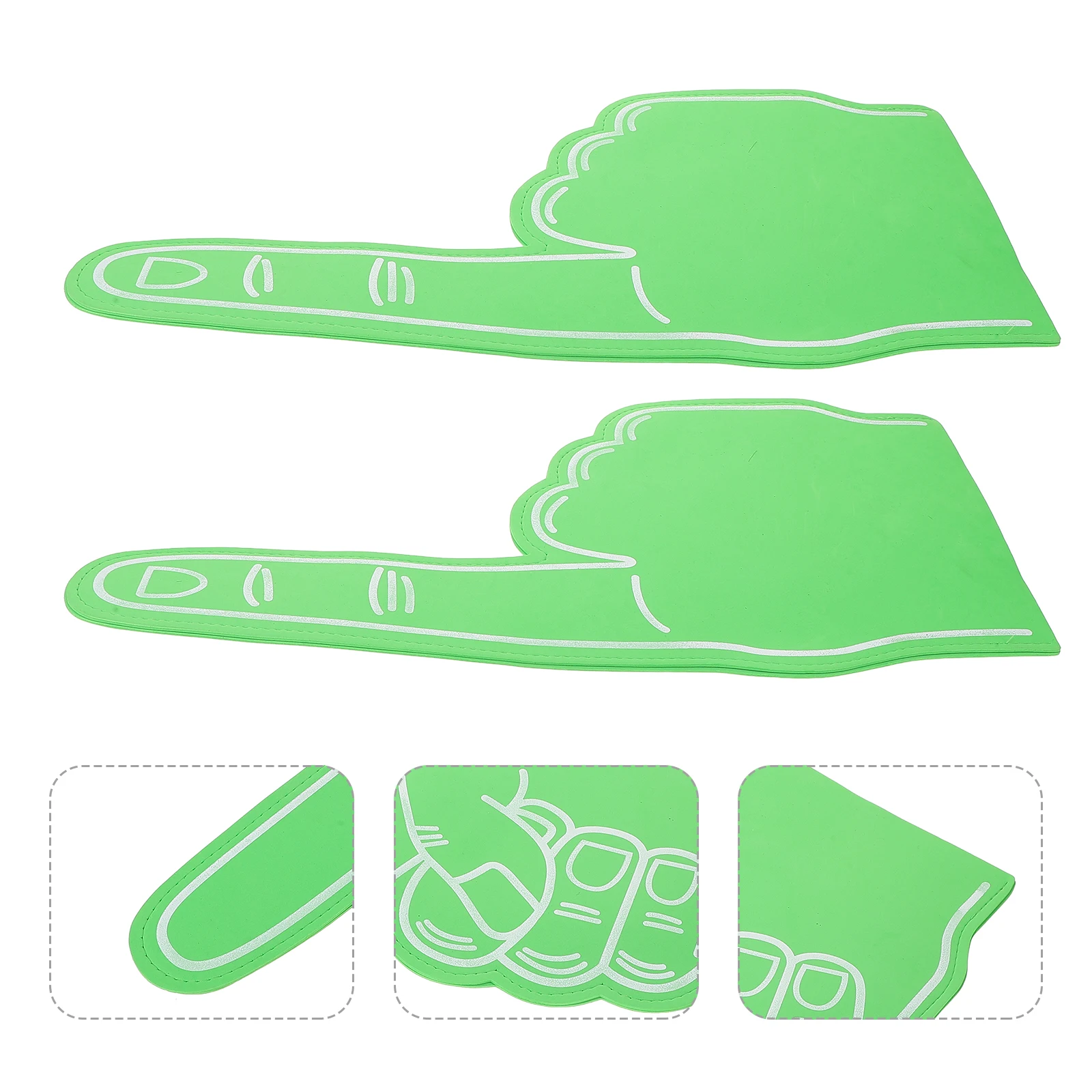 

4 pcs Large Size Eva Slap Gloves Bright Color Gesture Hand Cheer Up Party Concert Fans Props Lightweight Foam Finger Glove For