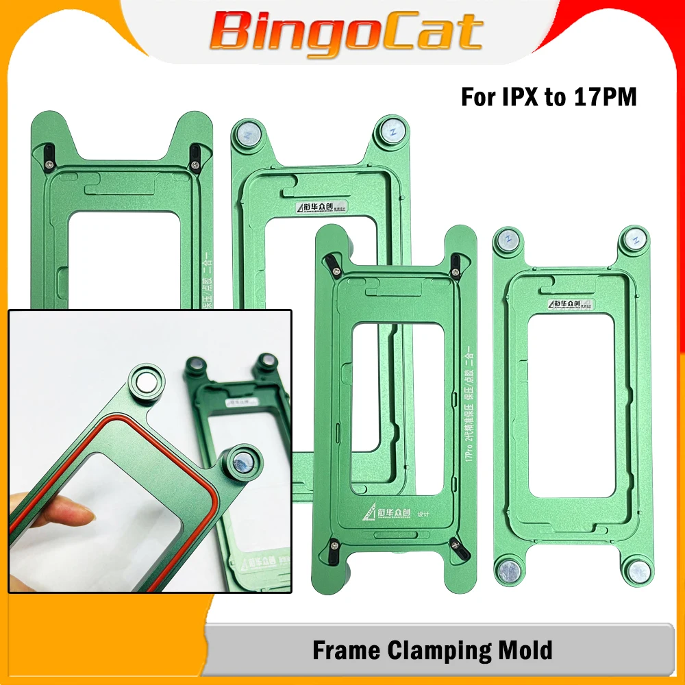 XHZC Magnetische Frame Klemmal voor iPhone 17 12 13 14 15 16 ProMax LCD Scherm Middenrand Drukbeugel Reparatie Mal