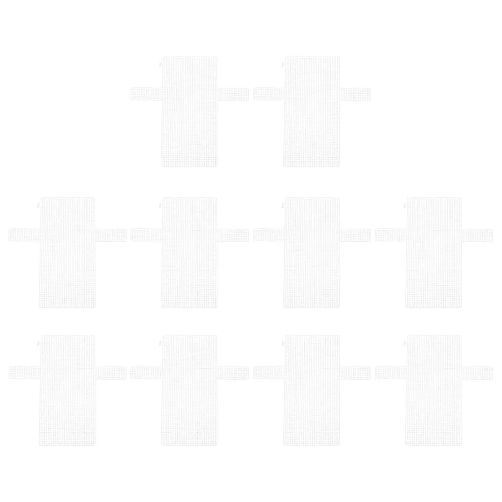 

10 Pcs Diy Bag Supply Handbag Making Kit Crafting Accessories Material Embroidery Plate Stencil Grid