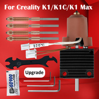 For Creality K1c Accessories K1C Hotend Heatsink Heating Block For Creality K1 Hot End Upgrade Unicorn Nozzle Kit K1 Max Hotend