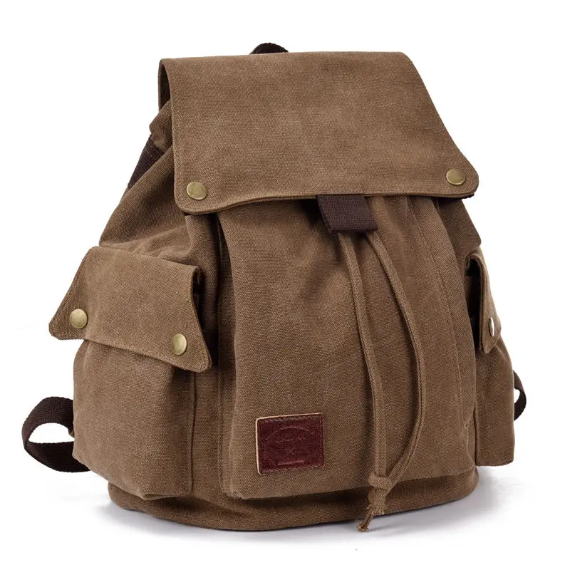 New Korean Style Canvas Backpack for Women, Retro Men's Casual Bag, Travel Backpack, College Student Bag, Trendy Women's Bag