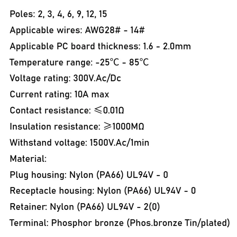 4501 conector el odamiya cabeça conector de 3 posições par plug terminal fio conector terminais macho e fêmea