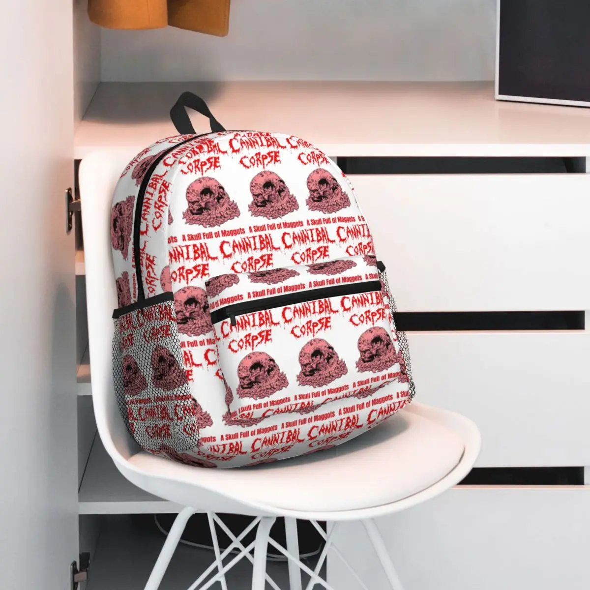 Cannibal Corpse Death Metal Music Band Backpack Daypack Large Capacity Boys Girls BookBag School Bag Shoulder Bags for Men Women