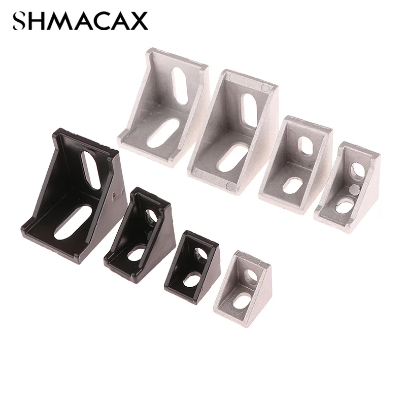 10Pcs Corner Fitting Angle Aluminum Connector Bracket Fastener 2020 2028 2430 3040 4040 For Aluminium Profile