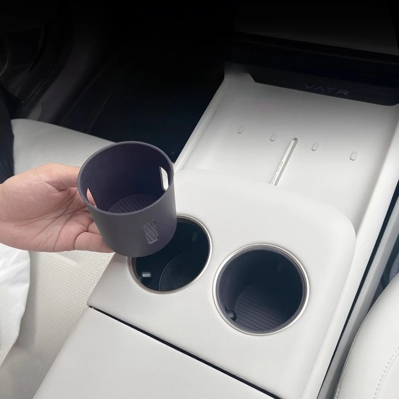 For Avatr 06 06T Integrated Center Console Cup Silicone Mat Waterproof Anti-spill Anti-slip Limit Cup Holder car Accessories