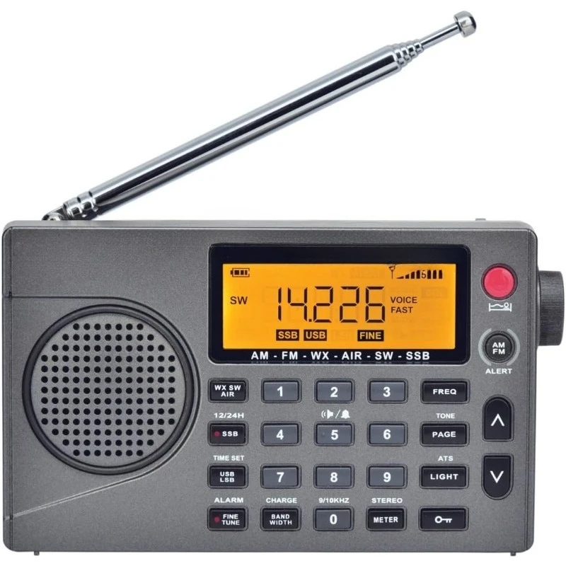 

CC Skywave SSB 2 , FM, Shortwave, NOAA Weather + Alert, Scannable VHF Aviation Band and Single Side Bands Small Batte