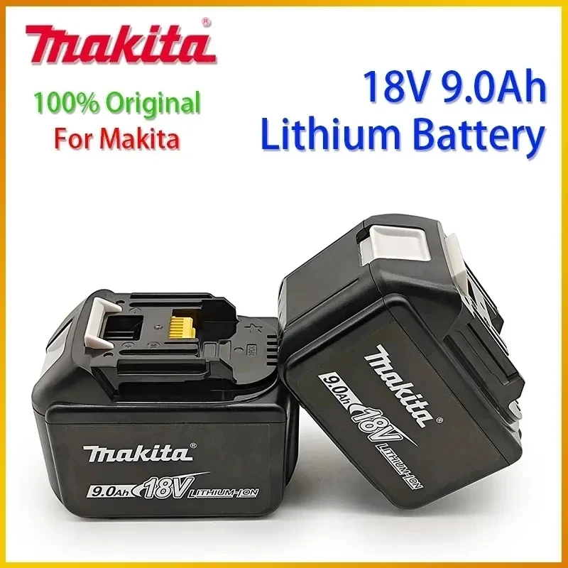 Batteria ricaricabile Makita 18V 9000mAh 18650 cella agli ioni di litio adatta per utensile elettrico Makita BL1860 BL1830 LXT400 con caricabatterie