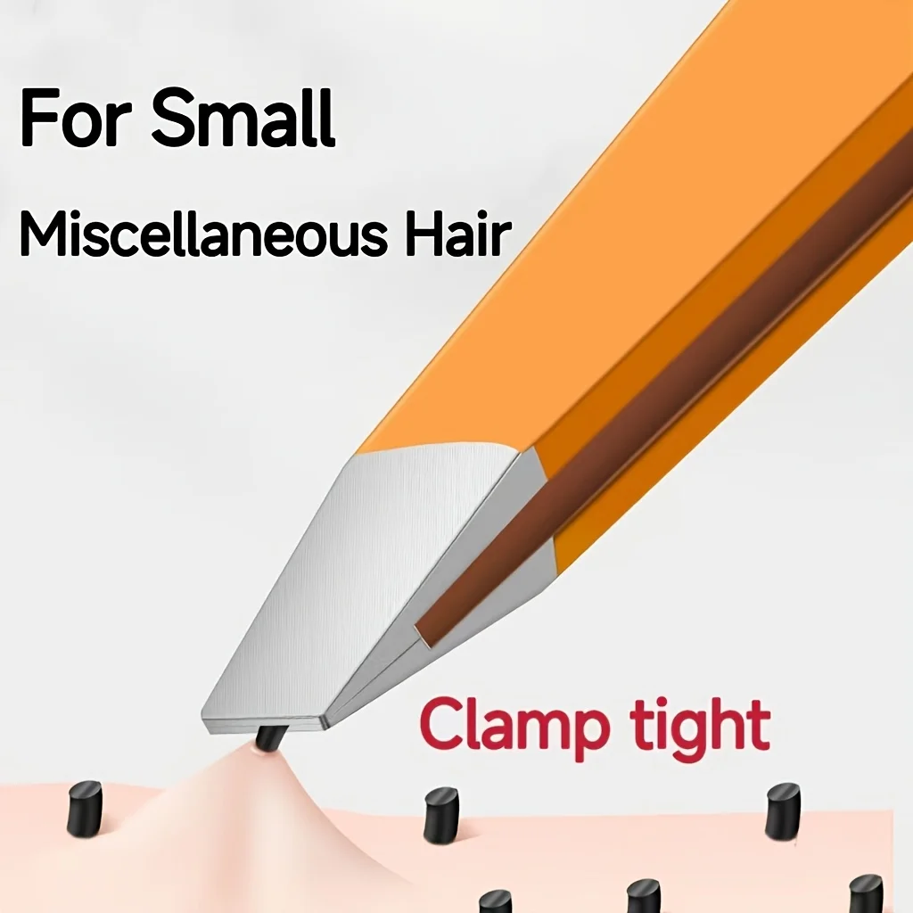 Professional Grade Stainless Steel Precision Facial Hair Removal Tweezers Suitable for Eyebrow Grooming Mustache & Beard